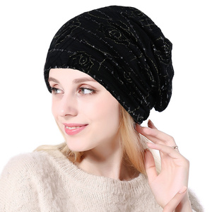 <span class=keywords><strong>Bonnet</strong></span> Jacquard personnalisé pour femmes Hijab Fashion Light Breathable Chemo Caps pour le printemps et l'automne - Product Image 2