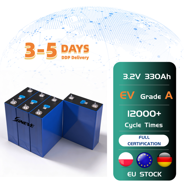 Grade EVEMB31 314-330Ah LF280K Prismatic LiFePO4 Lithium Ion Battery Cells for Solar Energy Storage 12000 Cycles 5-Year Warranty