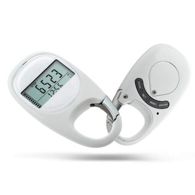 Gift Sports Health Multi-function 3D Digital Display Sensor Walking Running Step Distance Counter Tracking Pedometer with Clip