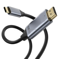 Câble USB Type-C 3.1 tressé plaqué or OEM/ODM, réversible, amplificateur vidéo 4K pour voiture, ordinateur, lecteur DVD, caméra - Vente Flash