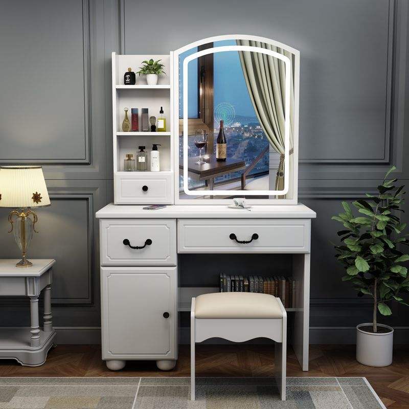 push-pull mirror led lamp