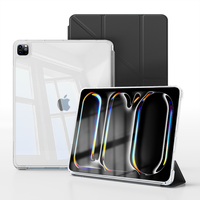 Housse en cuir PU magnétique mince support multi-angle étui design élégant et léger pour iPad Pro 11 pouces M4 2024