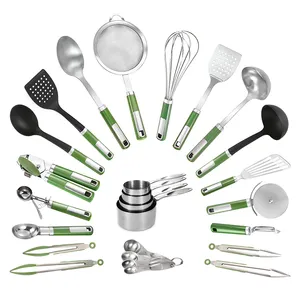 Utensílios De Cozinha De Aço Inoxidável De Nylon Ferramentas Acessórios De Cozinha Conjunto De Gadgets