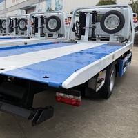 Offres Spéciales camion de naufrageur de faible puissance de Dongfeng 3ton 4ton capacité nouvelle plate-forme à plat de corps système hydraulique manuel diesel