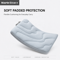 Housse matelassée pour ordinateur portable 13-14 pouces, prête à être expédiée, avec rembourrage doux, étui pour ordinateur portable, vente en gros, logo personnalisé pour MacBook Air Pro, pour femmes