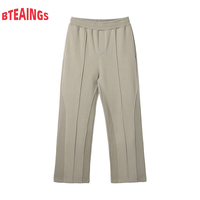 Nouveau 2026 Pantalon droit pour homme en velours Smith 365G, coupe ample décontractée, taille mi-haute, style urbain, avec cordon de serrage et empiècements micro-horn