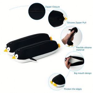 Cute Eco-Friendly Modern Silicone <b>Brush</b> Holder Portable Soft Cosmetic Bag With Zipper Travel <b>Makeup</b> Organizers <b>Case</b> - Product Image 4