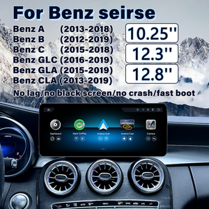 10.25/12.3/12.8ลินุกซ์หน้าจอสัมผัสวิทยุติดรถยนต์ลินุกซ์ไร้สาย CarPlay หน้าจอดิจิตอลรถยนต์ Mercedes C W205 GLC X253 AB CLA <span class=keywords><strong>GLA</strong></span> 13-19 - Product Image 1
