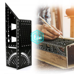 Règle d'angle en bois 3D en alliage d'aluminium de qualité supérieure QINBU et gabarit d'angle pour les projets de <span class=keywords><strong>menuisier</strong></span> à 45/90 degrés - Product Image 3