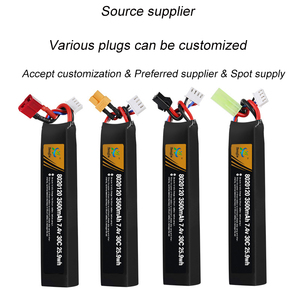 <span class=keywords><strong>Lithium</strong></span> ion gói tương thích đồ chơi 3500mAh 11.1V mềm Bullet Súng Điện 30C Airsoft Pin - Product Image 3