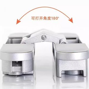 Charnières réglables 3D Kaishengxi en alliage de zinc de 3 mm, charnières de porte cachées pour porte pliante, design moderne et simple - Product Image 2