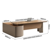 Bureau de direction en L de luxe, en MDF, design moderne, extensible, mobilier commercial