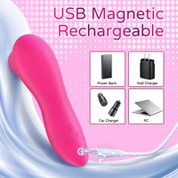 Masseur à 5 fréquences par aspiration, rechargeable par USB, en silicone, appareil de soin personnel silencieux, étanche, avec design à impulsions stimulantes