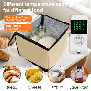 Pousse-pâte polyvalent avec chauffage, boîte de fermentation pour <span class=keywords><strong>pain</strong></span> et pizza, contrôle de la température, accessoires de fermentation pour la <span class=keywords><strong>fabrication</strong></span> <span class=keywords><strong>du</strong></span> <span class=keywords><strong>pain</strong></span> - Product Image 2