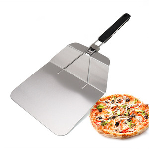 Pelle à <span class=keywords><strong>Pizza</strong></span> en métal en aluminium de haute qualité pliable facile à ranger Gadget de cuisine pelle à <span class=keywords><strong>Pizza</strong></span> pour la cuisson - Product Image 1