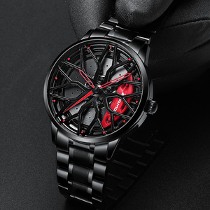 Svj bánh xe ban đầu vành trung tâm đồng hồ cho nam giới siêu xe vành trung tâm người đàn ông thạch anh xem thép không gỉ không thấm nước bán buôn Đồng hồ 2042 - Product Image 4