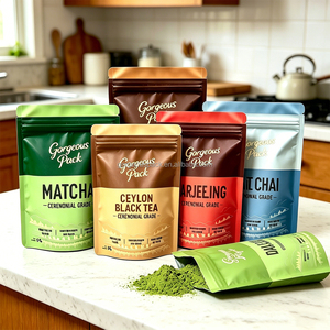 50g 100g Custom Pure Aluminum Foil Food Packaging <b>Bags</b> for Matcha Powder Anti Static PE Inner Layer High Barrier Aseptic Pouch - Product Image 5