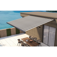 Vente directe d'usine - Auvents en aluminium pliables pour fenêtres résidentielles, électriques, rétractables, montés au mur, imperméables, protection UV