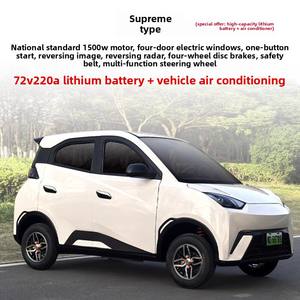 Voiture électrique compacte à quatre roues et quatre portes pour personnes âgées - Pas de permis de conduire requis - Climatisation intégrée - Moteur 1500W - Product Image 6