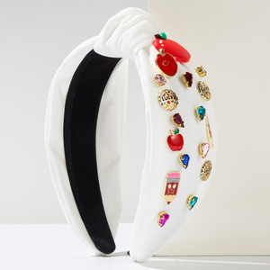 ใหม่ดินสอ<span class=keywords><strong>Apple</strong></span>อุปกรณ์เสริมRhinestone Knotแถบคาดศีรษะโชคอุปกรณ์เสริมแฟชั่นBack To School Seasonอุปกรณ์เสริมผม - Product Image 3