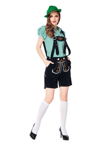 Oktoberfest Costume pour femmes bavarois allemand bière Festivals <span class=keywords><strong>serveuse</strong></span> tenue de femme de chambre Cosplay carnaval Halloween fantaisie robe de soirée - Product Image 4