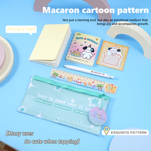 Set de Papelería con Diseño de Dibujos Animados para Niños, con Estuche, Cuaderno, Regla, Bolígrafo y Borrador - Artículos Escolares Kawaii y Regalos de Cumpleaños - Product Image 5