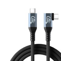Kabel Ekstensi Tipe C 240W PD Pengisian Cepat 40Gbps Transfer Data Kecepatan Tinggi Male to Female Selubung PVC untuk Ponsel