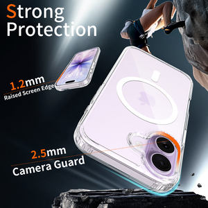 Funda Protectora para Teléfono de 2.0mm de Grosor, TPU+PC, Carga Inalámbrica Magnética, Resistente a Golpes y Arañazos, Protección 360 para 17 - Product Image 4