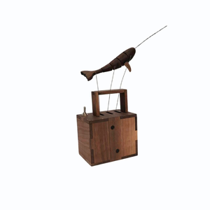 Stile Musicale 'Canto degli Uccelli'--Regali di Compleanno in Legno Fatti a Mano a Forma di Balena per Bambini, Decorazioni da Tavola - Product Image 1