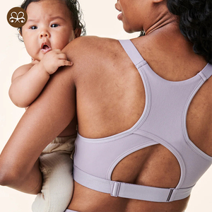 Venta al por mayor ligero Keyhole Racerback <span class=keywords><strong>Sujetador</strong></span> de <span class=keywords><strong>lactancia</strong></span> de enfermería personalizado <span class=keywords><strong>Sujetador</strong></span> deportivo de bajo impacto - Product Image 4