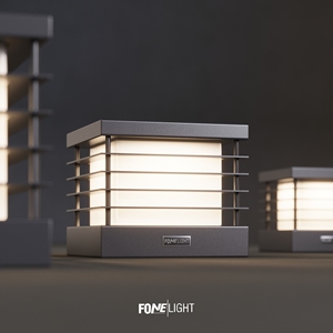 Postila 24x24 cm vente en gros applique murale extérieure en aluminium inoxydable poteau de clôture de jardin luminaire pilier lumière pour clôture de jardin - Product Image 4