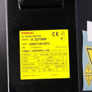 Moteur d'axe FANUC A06B-0146-B075 pour équipement d'automatisation de machines-outils, série Alpha - Product Image 2