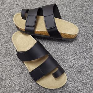 <span class=keywords><strong>Sandalias</strong></span> Planas Antideslizantes con Anillo para el <span class=keywords><strong>Dedo</strong></span> del Pie, Parte Superior de Cuero PU y Plantilla de Corcho para <span class=keywords><strong>Hombre</strong></span>, Uso Diario, Casual, al Aire Libre, Verano y Playa - Product Image 6