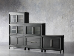 Librería de madera maciza de estilo americano RH, librería de combinación de habitación de Villa de lujo - Product Image 6