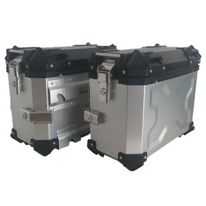 Motorcycle Side Box 38L Double Side Boxes Motorcycle Aluminum Manufacture Direct Metal Motorcycle Top Boxes Aluminum