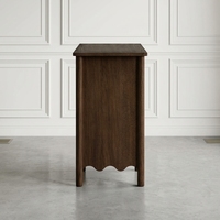 Ensemble de meubles de chambre à coucher de style français luxueux en chêne massif avec commode à 6 tiroirs, lit king size avec commode et armoire