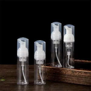 40 ml 50 ml 80 ml mini-kunststoff reise gesichtsschaum applikator reinigungsflasche mit schaumpumpe