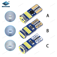 Bombilla LED para Interior de Auto BJ, 4014 15SMD Canbus Sin Errores, 194 501 LED T10 5W5 Blanco Frío, Venta al Por Mayor