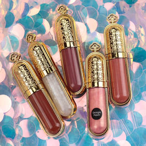 2024 nouvelle mode luxe doré brillant à lèvres haute brillance paillettes mat liquide rouge à lèvres - Product Image 3