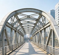 Puente de Carretera de Acero de Carga Pesada, Puente Peatonal de Arco de Acero Prefabricado para Vías Verdes Urbanas