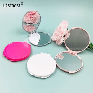 Round Cute Makeup Mirror Handmade Private Label Mirror Double-<b>sided</b> Folding Mini Mirrors - Product Image 3