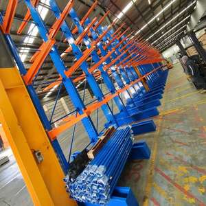 Estantería Metálica Industrial con Certificación CE, Estantería <span class=keywords><strong>de</strong></span> Almacenamiento <span class=keywords><strong>de</strong></span> Alta Resistencia, Estantería Cantilever para Almacenamiento <span class=keywords><strong>de</strong></span> Tuberías en Almacenes - Product Image 2