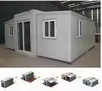 Villa de luxe de haute qualité, maison préfabriquée extensible en conteneur avec 2 chambres, maison mobile préfabriquée, mini-maison portable - Product Image 3