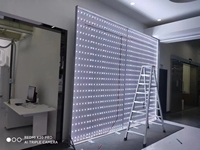 Caisson lumineux publicitaire LED rétro-éclairé en toile ultra-mince avec cadre de lampe en aluminium Design sans cadre