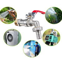 TMOK Offre Spéciale 1/2 3/4 "en laiton Patio Bib Cock Water Can Faucet Tap Bibcock