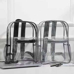 Sac à dos transparent en PVC pour femmes et hommes, idéal pour l'école, la mode, les voyages et le rangement en extérieur - Product Image 5