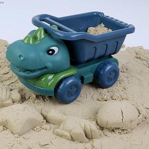 Enfants été jeu de plein air <span class=keywords><strong>sable</strong></span> jouant en plastique dessin animé coulissant dinosaure voiture à <span class=keywords><strong>benne</strong></span> basculante plage jouets camions - Product Image 4