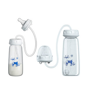 <span class=keywords><strong>Biberon</strong></span> Mignon <span class=keywords><strong>Anti</strong></span>-<span class=keywords><strong>Colique</strong></span> Sans BPA avec Longue Paille en Silicone de Qualité Alimentaire pour Soin des Bébés - Product Image 1