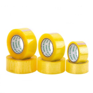 Custom Logo 40mic*48mm*100Y Transparent Bopp Adhesive <b>Tape</b> Clear Packing <b>Tape</b> for Office Home - Product Image 1