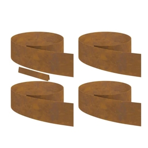 Bordure de paysage en acier corten personnalisée Bordure corten en métal Finish14-Gauge patinée par la <span class=keywords><strong>rouille</strong></span> Bordure pour pelouse et cour - Product Image 1